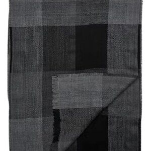 Jos. A. Bank Plaid Sampler Scarf. colour:Black